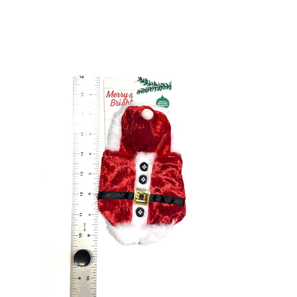 Merry & Bright Bearded Dragon Santa costume - NWT